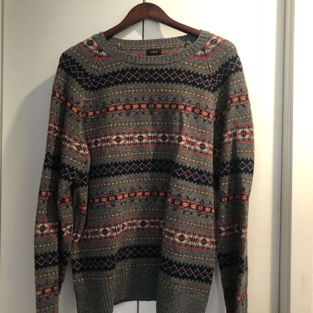 J crew fair Isle lamb's wool sweater (Large)